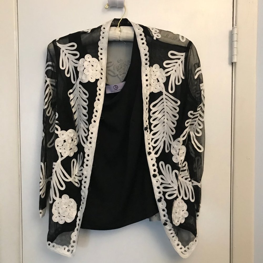 JS Collection 2 piece Blazer and top size 4